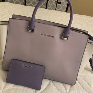 Michael Kors purse with matching wallet